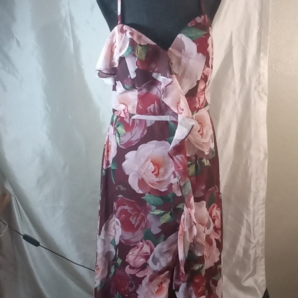 Cachet ruffled floral women's dress size 10 - Picture 2 of 7